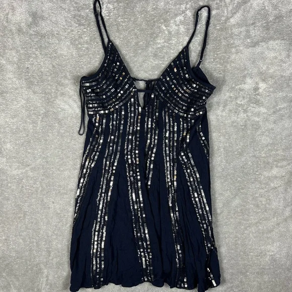 Free People Dress Womens Small Intimately FP Here She Is Sequin Party Mini - Picture 5 of 12